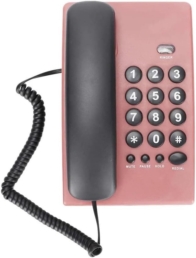 N / A Ev Sabit Telefon Kablolu Telefon Masaüstü Kablolu Sabit Ev Ofis Otel için Telefon Desteği Duraklatma Sessiz