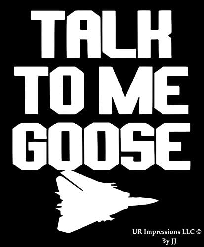 UR İzlenimler Benimle Konuş Goose-F-14 Tomcat Savaş Uçağı Çıkartması vinil yapışkan Grafik Arabalar Kamyonlar SUV