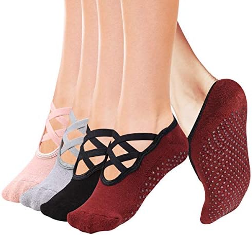 Yoga Çorap Kaymaz Sapları ile Barre pilates çorabı Kadınlar Kızlar için Cooque tarafından